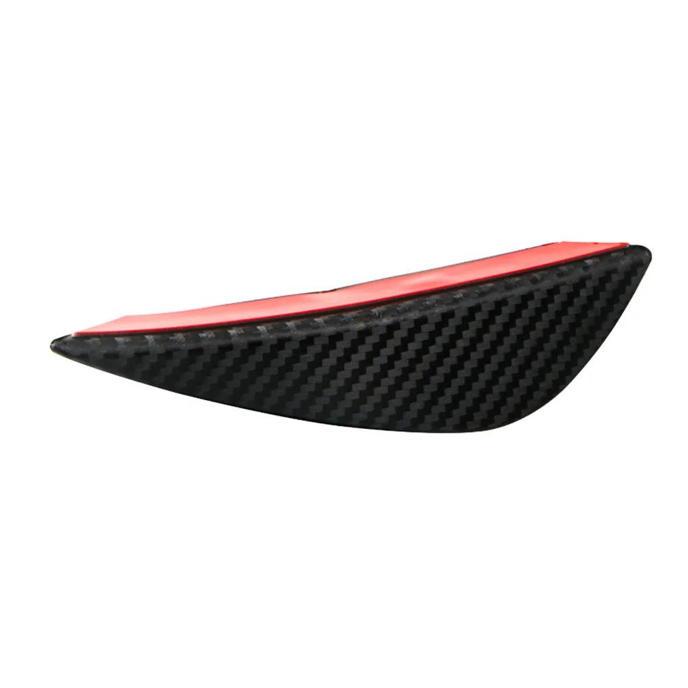 4pcs/set Universal Front Bumper Lip Decoration Diffuser Splitter Fins Body Spoiler Canards Valence Chin Car Tuning Canard