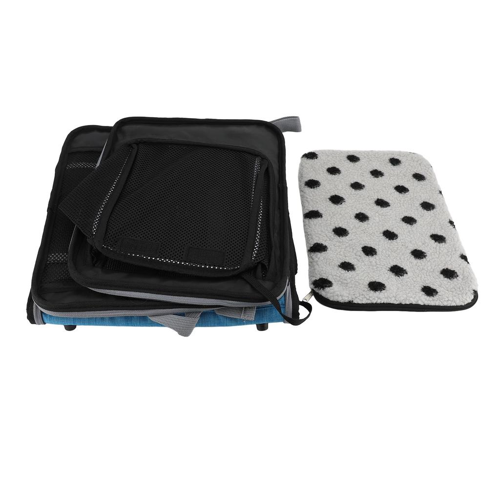 Hunde Fahrradkorb Große Kapazität Haustier Fahrradträger Faltbarer Hunde Fahrradkorb für Mittelgroße und Kleine Haustiere