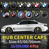 4KS 56MM 60MM 65MM Krytky stredových otvorov kolies auta Nálepka Kryt disku Znak pre E39 E87 E60 E46 E53 E90 F10 F20 F25 F30 X5