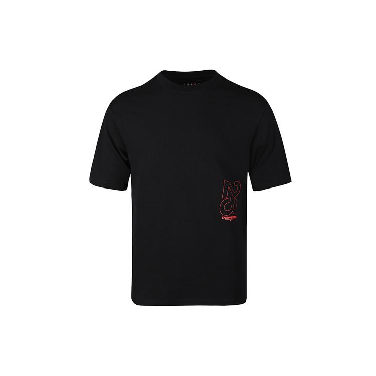 Jordan Air Jordan 23 T Shirts Men s Black Crew Neck Moderate Straight Fit CN3104-010 S