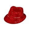 Cappello a Cilindro con Motivo di Paillettes per Festival di Natale Celebrazione Festiva Cappello Travestimento di Natale Accessori per Costumi Cappello Panama