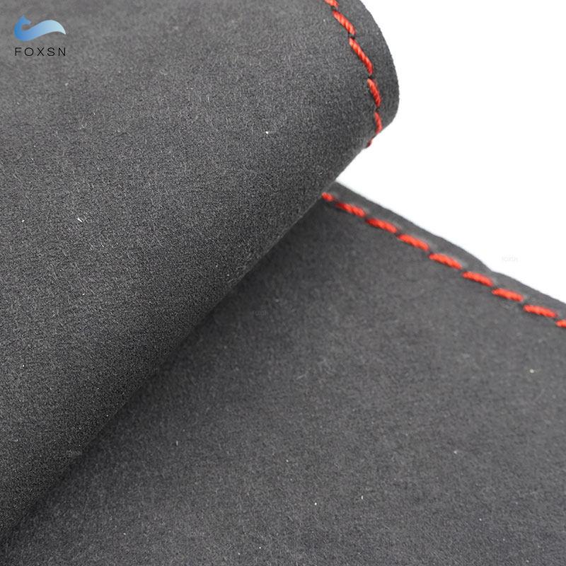 Copertura Maniglia Porta Interna Sinistra Auto Cucita a Mano Filo Rosso Blu Copertura Rivestimento in Pelle Scamosciata Per BMW Serie 3 E90 E91 325 330