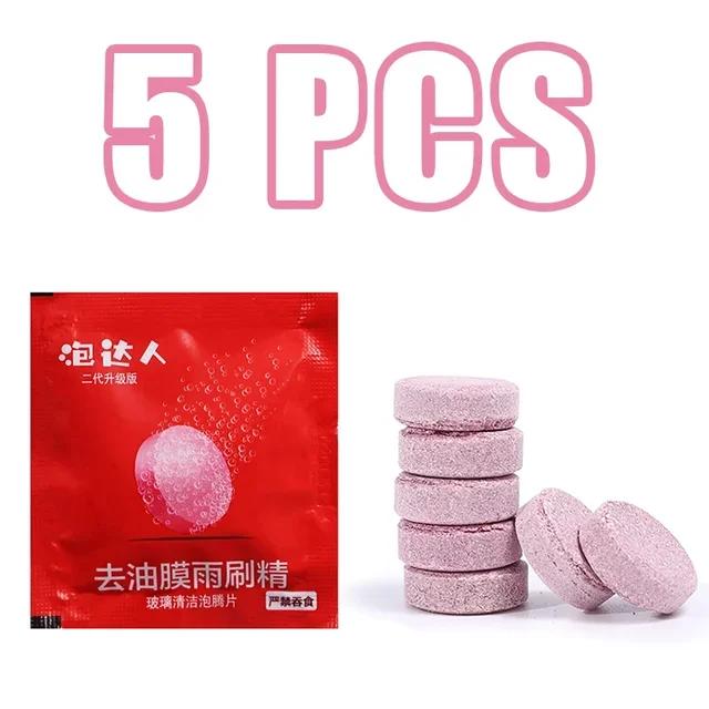 50pcs Super Concentrated Heavy Duty Foam Cleaning Tablets  Powerful Streak-Free Formula for Car Windshields Windows and Glass