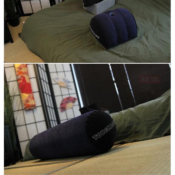 Flocking Inflatable Sex Aid Pillow Love Position Cushione Sex Furniture Erotic Sofa Sex Toys For Couples Magic Triangle Pillow