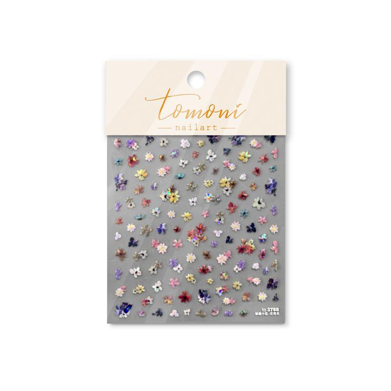 

Свежая живопись маслом ракушки Простые цветы Наклейка для ногтей to3788 [Shell Light] Oil Painting Flower