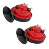 Pair of Dual Tone Loud Car Snail Air Horn 12V 135db Universal for Truck Car Boat Bike