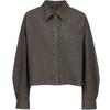 Only Women's Asymmetric Pocket Drop-Shoulder Denim Shirt