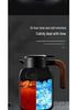 Chen Pi Pu'er Tea Kettle: 316 Stainless Steel with Temperature Display, Engraved Mug & Tea Pot, Heat-Preserving Chamber for Home Use