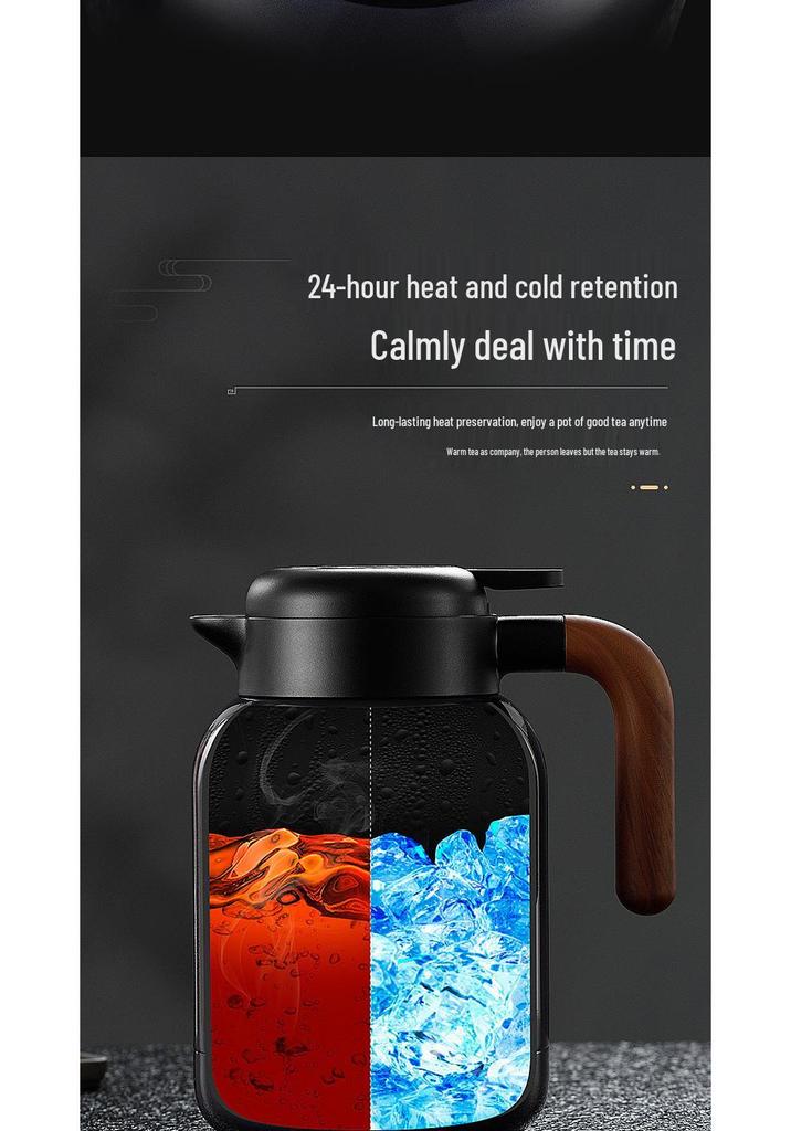 Chen Pi Pu'er Tea Kettle: 316 Stainless Steel with Temperature Display, Engraved Mug & Tea Pot, Heat-Preserving Chamber for Home Use