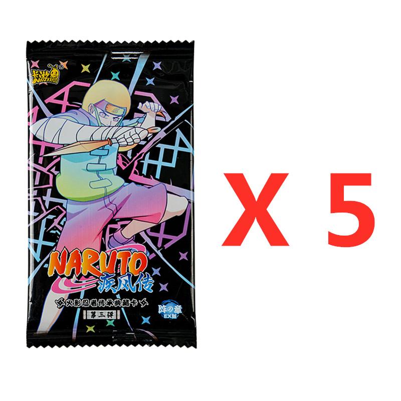Naruto Cards Uzumaki Sasuke Ninja Game Collection Rare Cards Box Flash Cards Toys For Children Christmas Gift