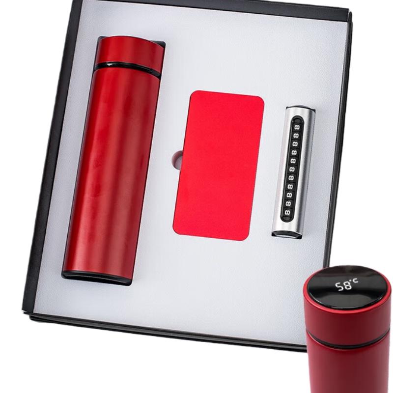 Business Gift Set with Thermos and Power Bank