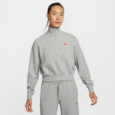 Nike Sportswear Phoenix Fleece Sweatshirt Women s Toned Dark Gray M