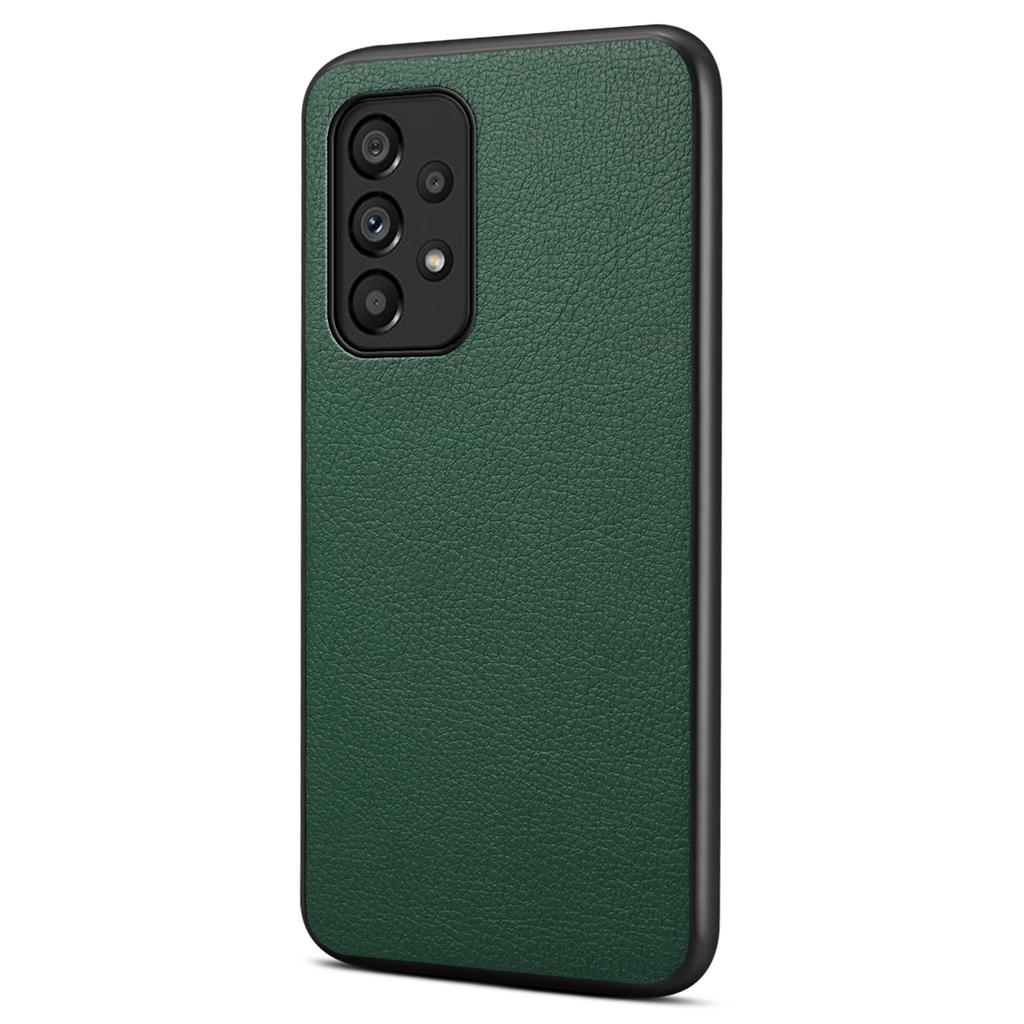 For Samsung Galaxy A53 5G Case PU Leather Calf Texture Protection Shell Back Cover