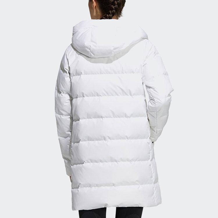 Adidas Down Jackets Women's White Hooded Moderate Other H23072