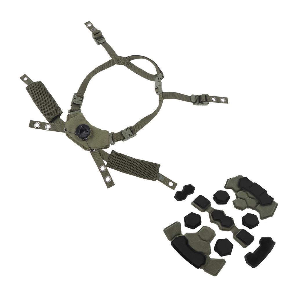 Helmet Liner System Internal Sponge Pad Adjustable Helmet Dial Suspension System Chin Strap for Fast for MICH for Wendy