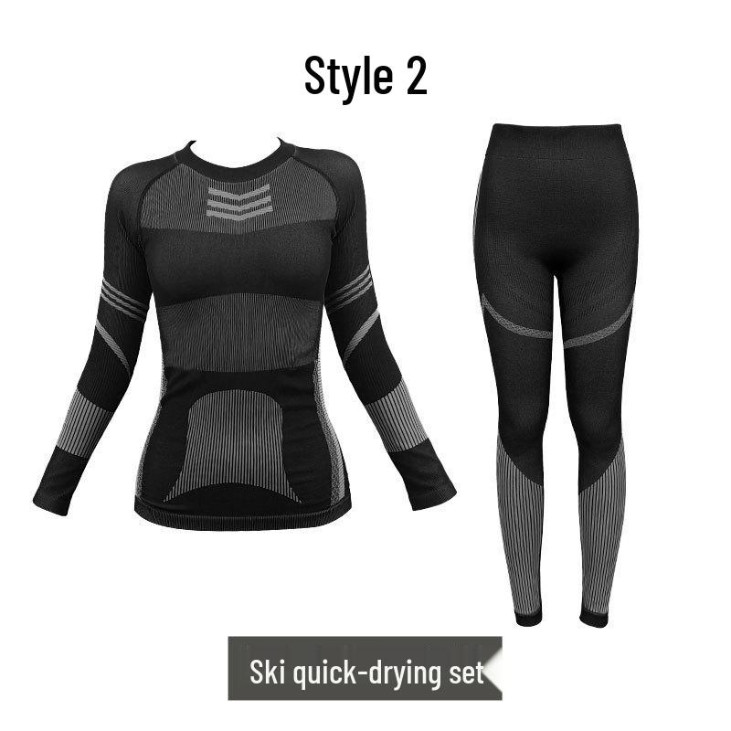 Quick-Dry Thermal Ski Compression Underwear: Breathable, Moisture-Wicking, and Warm for Autumn and Winter