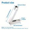 1pc Heavy Duty White Metal Can Compactor, Wall Mounted Crusher for Aluminum Seltzer, Soda, Beer Cans , Bottles, Space Saving Kitchen