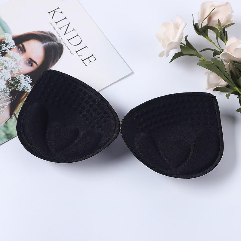 4cm Latex Breast Pads U-Shaped Underwear Vest with Sponge Inserts - Breathable Women's Bra