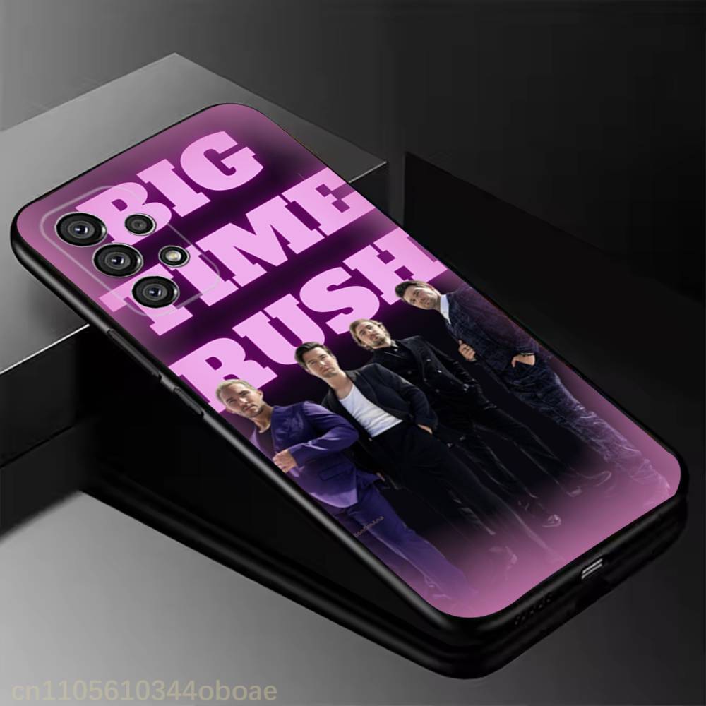 Music B-Big Time Rush Phone Case For Samsung Galaxy A13,21s,22,31,32,52,53,71,80,A91 Soft Black Cover