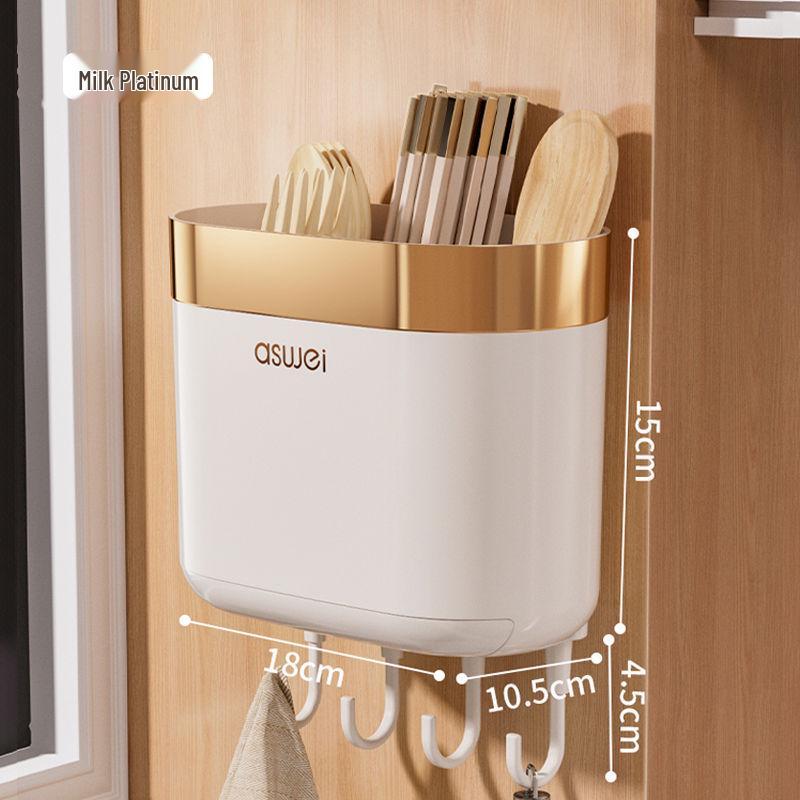 

Премиальный настенный держатель для палочек для еды и поддон для сушки для кухонного хранения