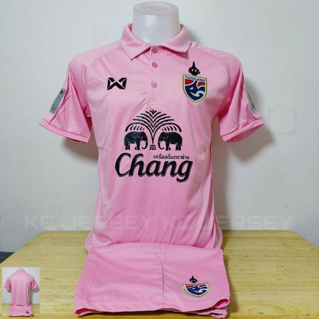 Thajsko FOTBAL NÁRODNÍ TÝM DRES TRIČKO DOMÁCÍ Potisk Mandarínský límeček Unisex Muži Ženy Rychleschnoucí Krátký rukáv Uniforma Logo Slon Sport