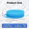 3PCS Silicone Body Scrubber Shower, Soft Gentle Shower Brush Loofah for Sensitive Skin, Lather Well, Handheld Cleansing Skin Brush for