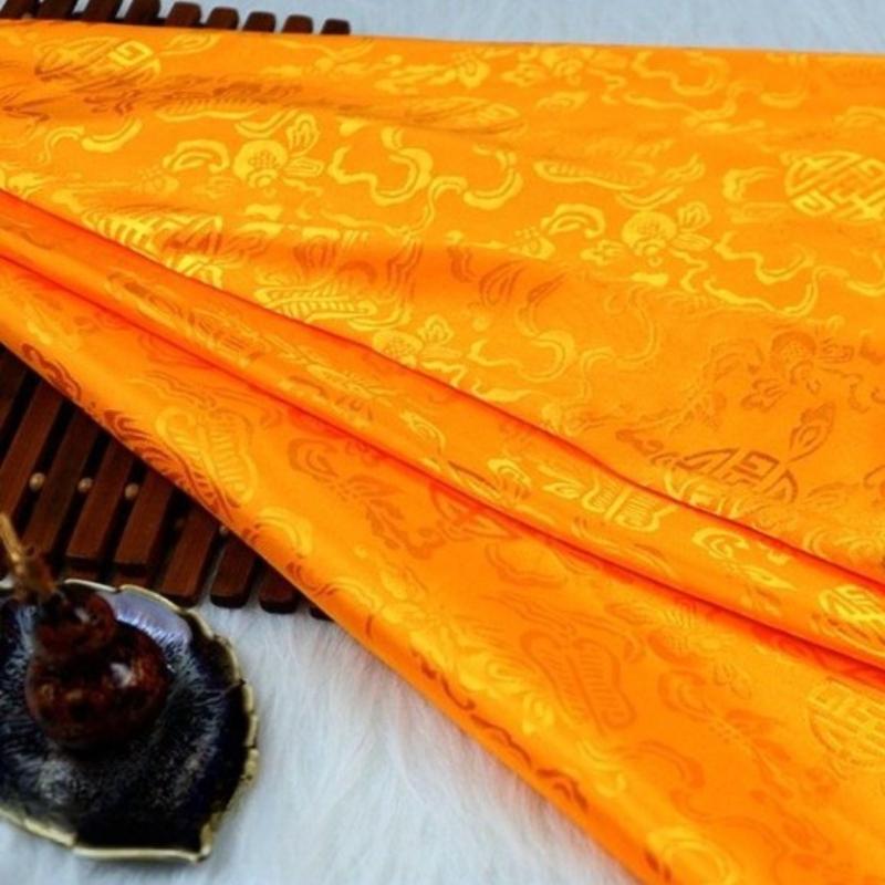 Vintage Dragon Jacquard Silk Brocade Fabric for Kung Fu Uniform Hanfu Tang Suit Traditional Chinese Clothing DIY Craft