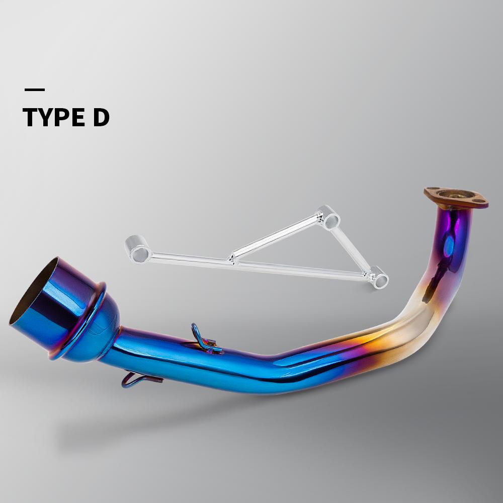 GY6 Oxygen Senso, Modified Connector Section Muffler, Motorcycle Exhaust Pipe, 125cc, 150cc, Middle Tube for GY6 Scooter