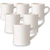 Original 11oz Cream Diner Coffee Mug Set - Ceramic Mugs Great for Kitchen Set, Travel, and Hot Tea, Retro Waffle House Farmhouse