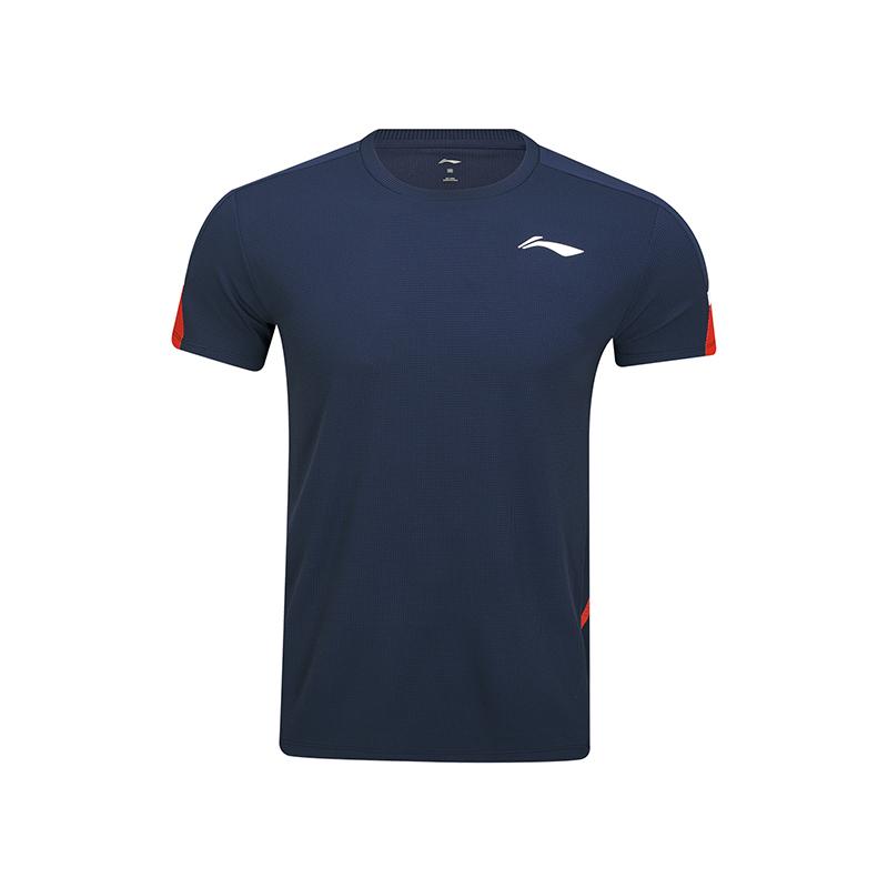 

Li Ning Badminton Series Minimalist High-End Contrast Color Cuff Printed Quick-Dry Cool Competition T-Shirt Unisex Tops AAYV131-2 M