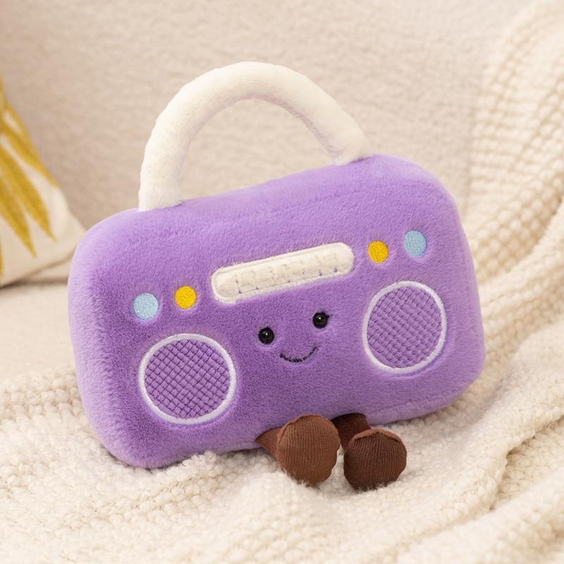 Kawaii Humanoïde Pluche Huishoudelijk Apparaat Speelgoed Stekkerdoos Tv Radio Kussen Gevuld Decoratie Cadeau