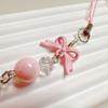 Bow Bead Phone Chain Anti-loss Cell Phone Strap Mobile Accessories Mobile Phone Lanyard  Woman Girl