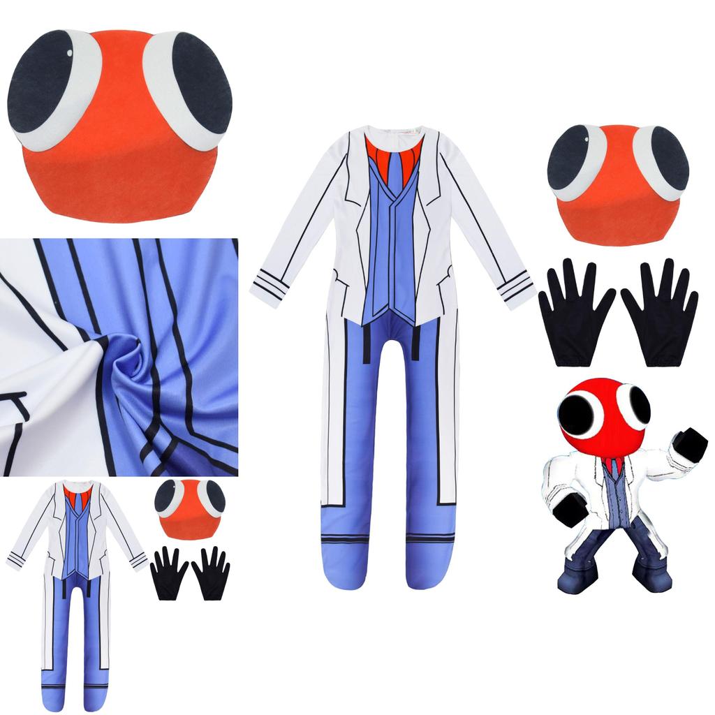 Roblox Rainbow Friends Ant Man Jumpsuit Mask Cosplay Costume For Halloween Party