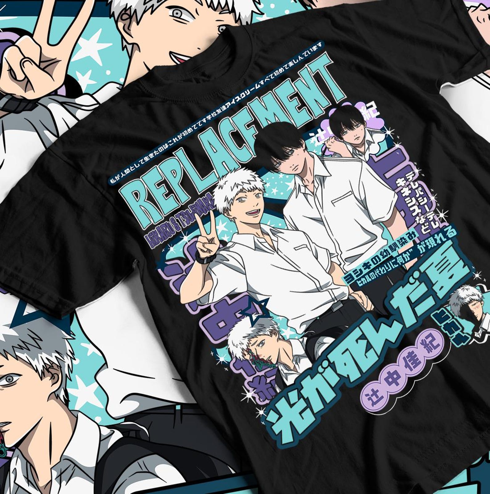 Summer Hikaru Died Anime Character T shirt L