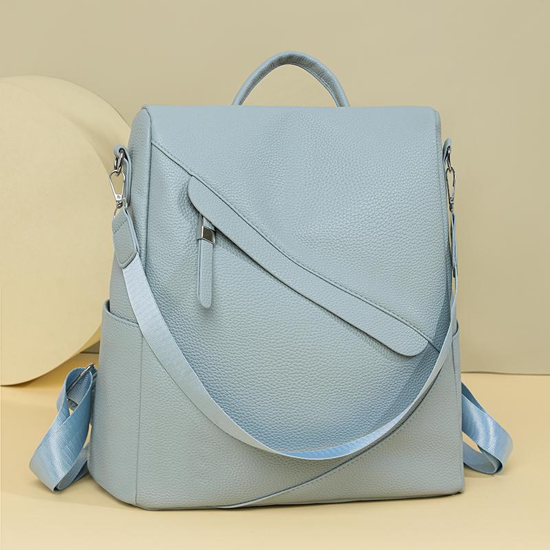 Outdoor Travel Bag PU Women's Large Capacity Backpack Multifunctional Shoulder Bag