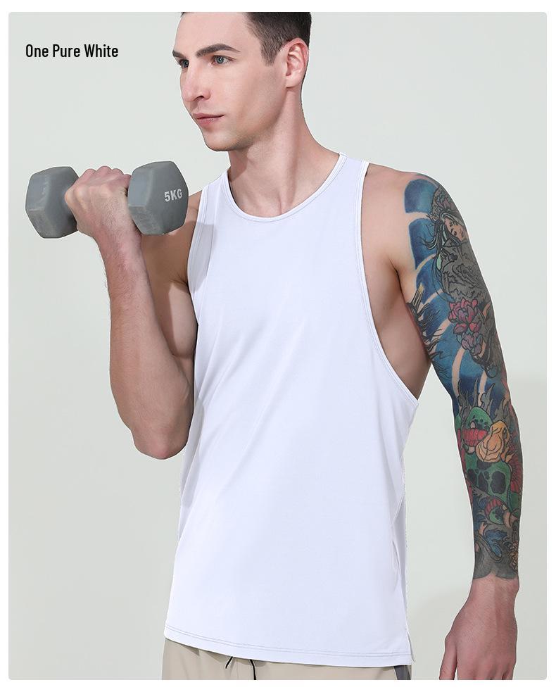 Men's Quick-Dry Breathable Y-Back Tank Top for Running & Cycling