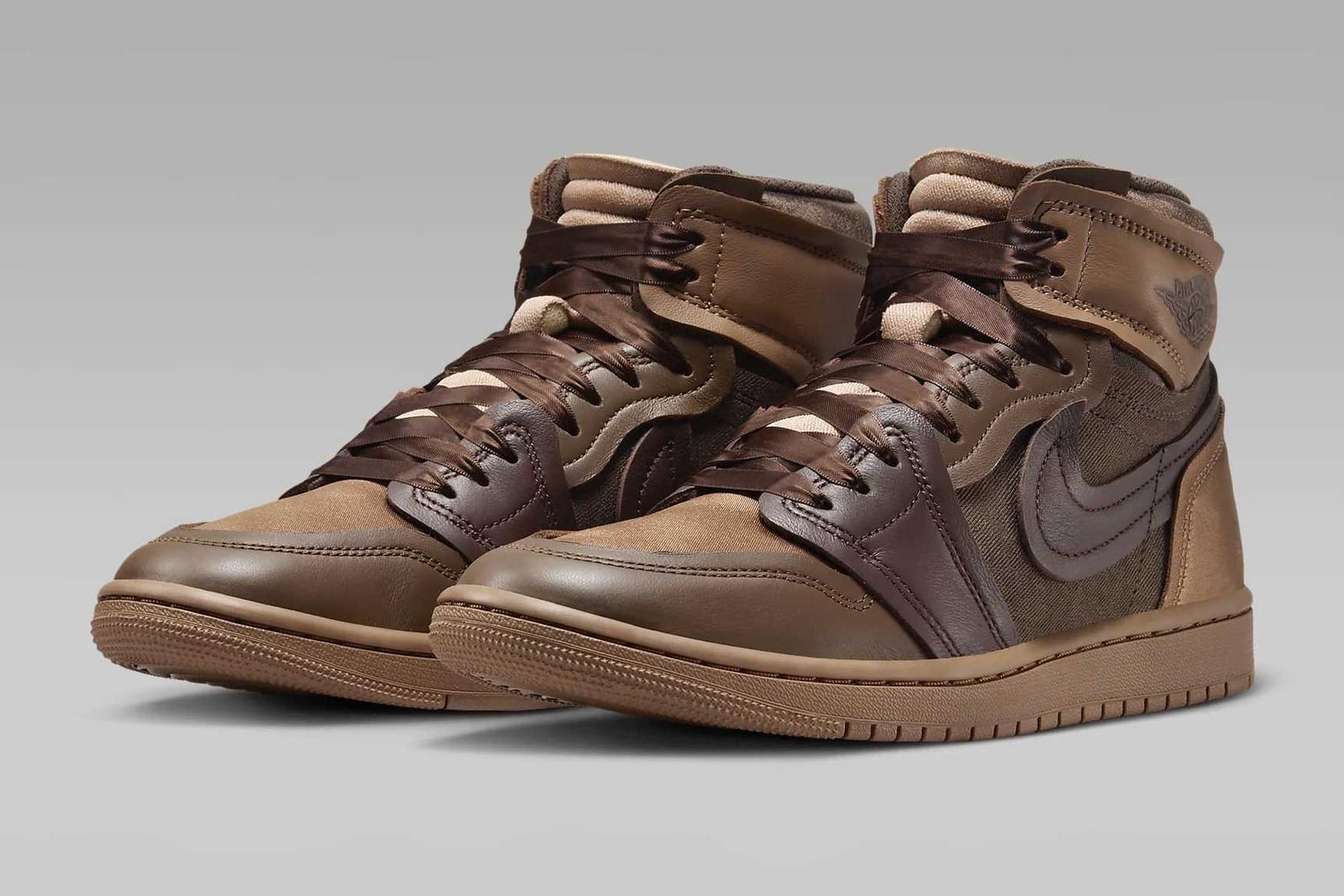 FZ8779-200 Nike Air Jordan 1 High Метод изготовления Археологический коричневый Какао (Женский) 7W