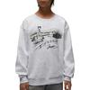 Jordan Resort Crewneck Long Sleeve Pullover Print Kids Tops IQ9985-051