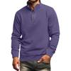 Men's Solid Color  Shirt Plus Men's Long Sleeved T-shirt Minimalist Sweatshirt