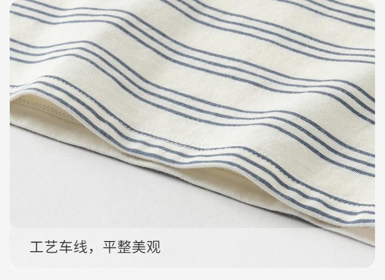 David Bella Children's Short-sleeved T-shirt Summer Dress Boys' Stylish Breathable Casual Cotton Striped Top