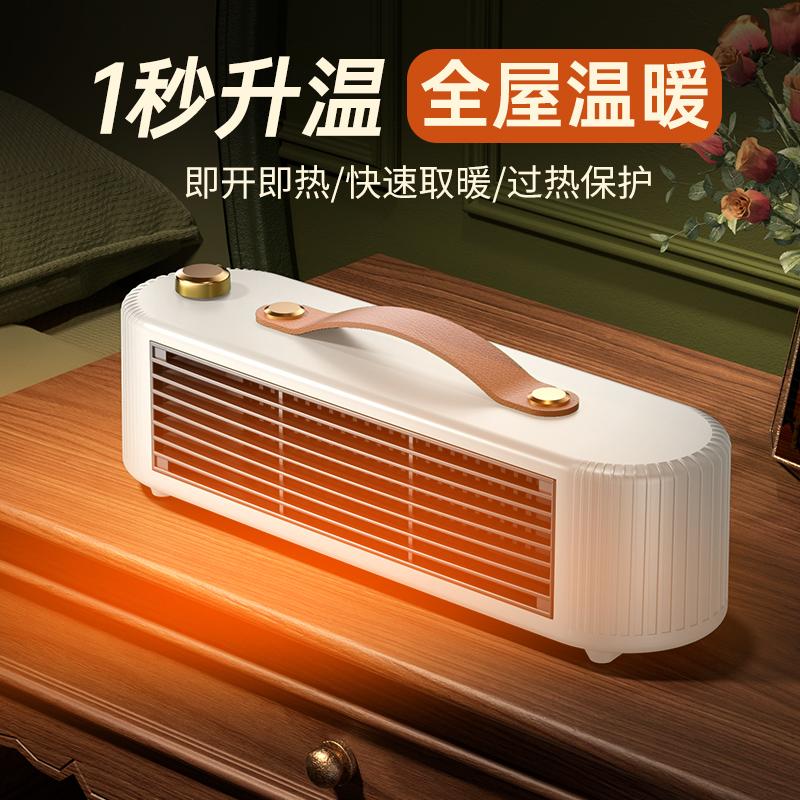 Mini Desktop Warm Air Blower,Portable Silent Heater for Home or Office,Energy-Efficient Small Space Heating Fan for Hands Feet