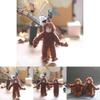 Plush Monkey Keychain With Soft Short Pile For Bag Decoration And Collection