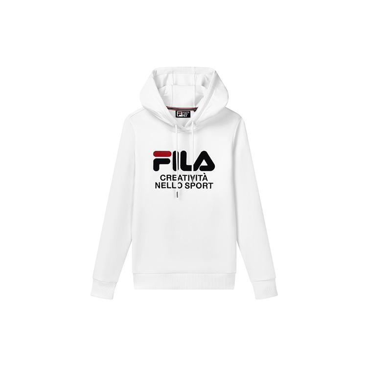 

New FILA Sweatshirt Women s Standard White F51W138215F-WT L