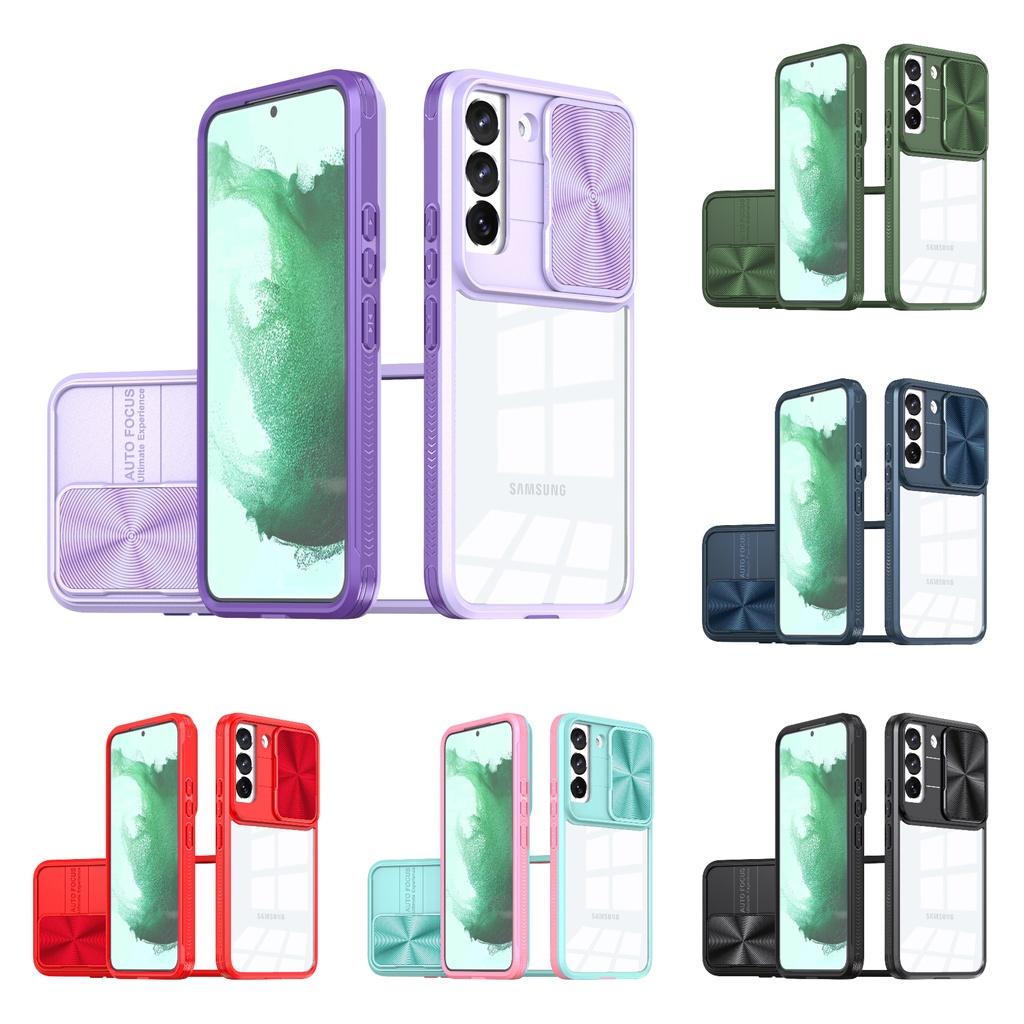 Protective And Stylish! Two-in-one Samsung S23 Ultra Phone Case In Trendy Colors Navy Blue Blue+pink Chinese Red Purple Olive Green Black Pink+green