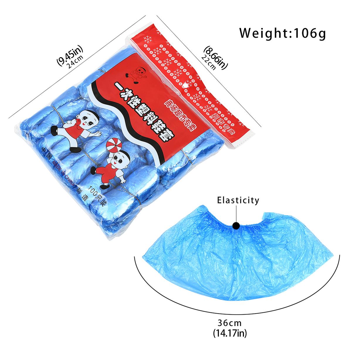 

100 шт одноразовые бахилы для чистки обуви на открытом воздухе в дождливый день ковровая чистка бахилы водонепроницаемые пластиковые бахилы