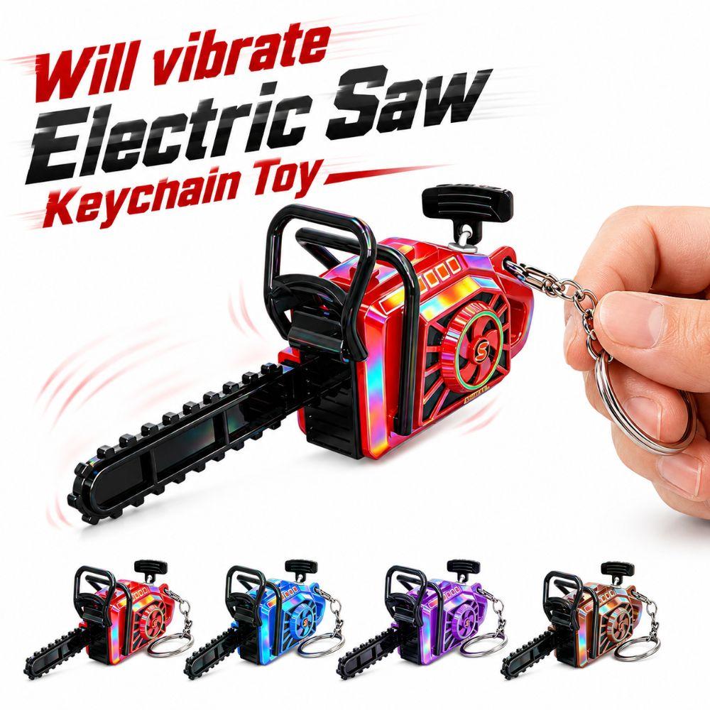 Pull Rope Power Saw Bag Pendant Plastic Logging Saw Toy Gift Toy Key Decor