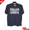 Team Apparel Dallas Cowboys Adult T-Shirt Blue 100% Cotton_reprint<wbr/>_hot Item_sale Unisex T-Shirt