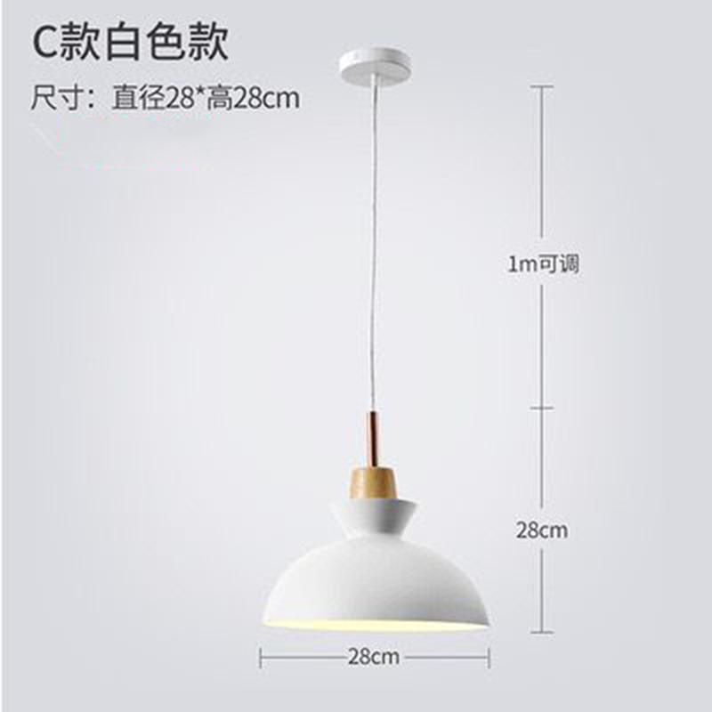 Nordic Lamps Simple Modern Macaron Living Room Chandelier Restaurant Dining Table Single-head Milk Tea Shop Lighting Chandelier