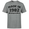 Made in 1982 All Original Parts TShirt 43rd Birthday Unisexs Gift Ideas