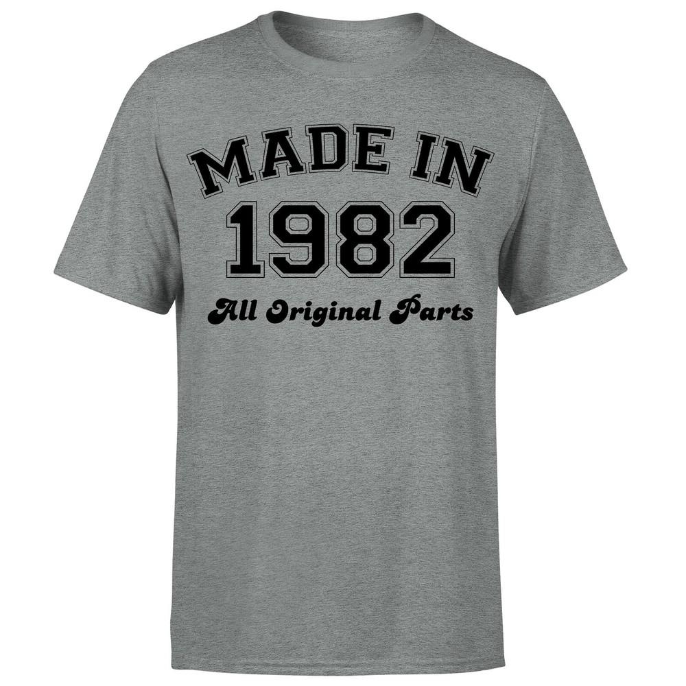 Made in 1982 All Original Parts TShirt 43rd Birthday Unisexs Gift Ideas